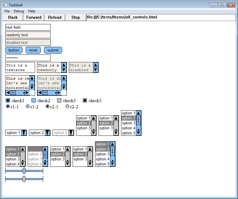 A Generic theme for the Test Shell The Chromium Projects
